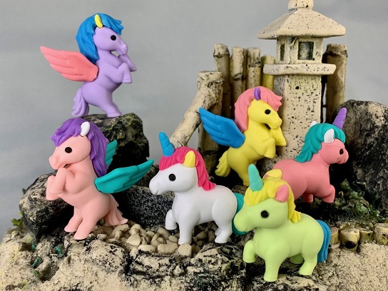 Unicorn & Pegasus Eraser Puzzle Assorted - BC Mini - Dancing Bear Toys