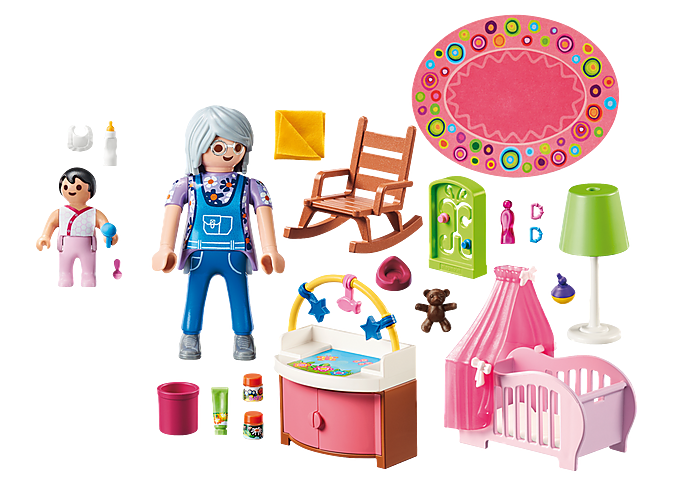Baby Nursery with Grandmother Playmobil - Dancing Bear Toys