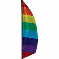 Rainbow Feather Banner-8.5'