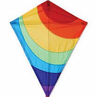 Radiant Rainbow Diamond Kite
